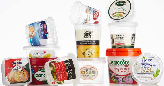 Plastic Tubs, Dishes and Bowls