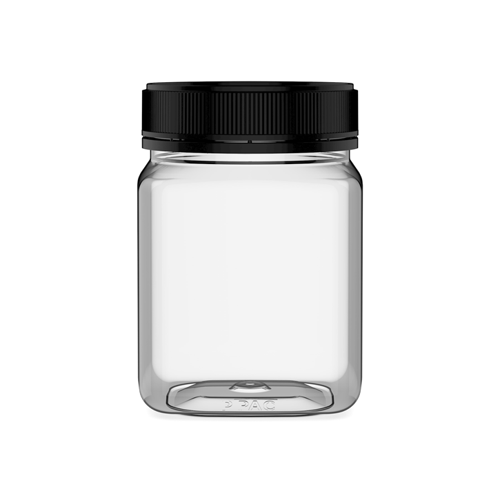 750ml Square Clear PET Jar T83