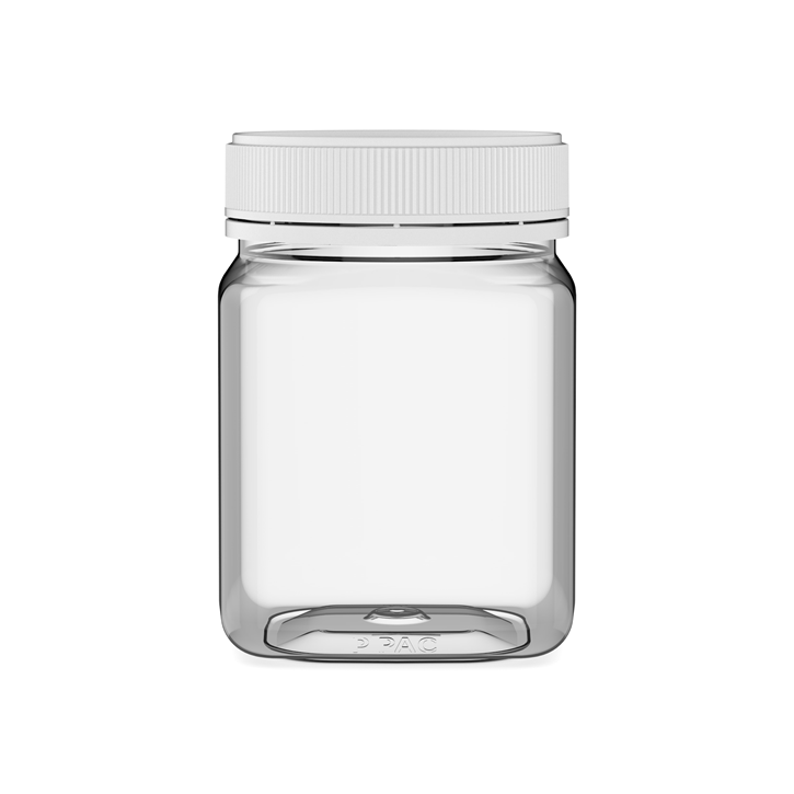 750ml Square Clear PET Jar T83