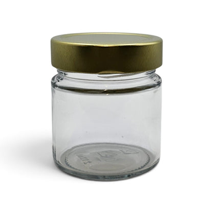 212ml Ergo Glass Jar T70 Deep Dish Lid