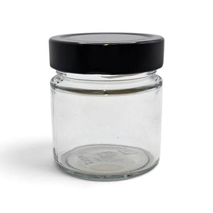 212ml Ergo Glass Jar T70 Deep Dish Lid