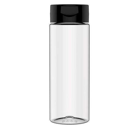 500gm Round Clear PET Flask T55 Flip Cap