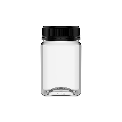400ml Square Clear PET Jar T60
